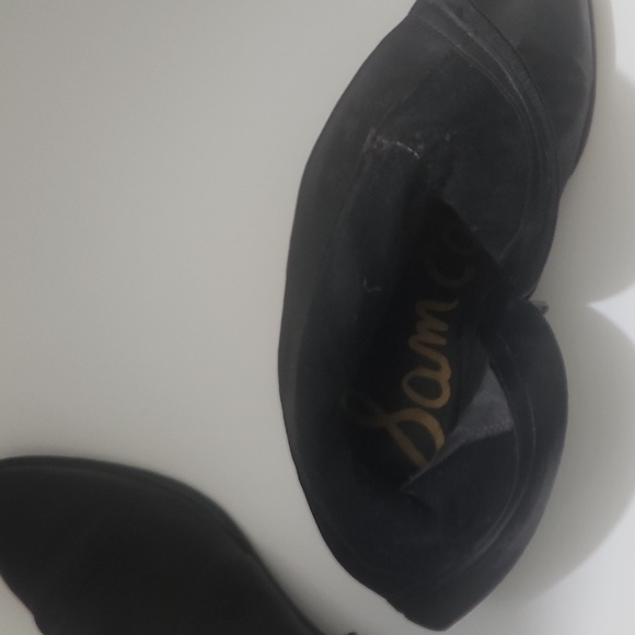 Sam Edelman Hilary Black Leather 3/4 Pointed Toe Boots 9M - Picture 12 of 15